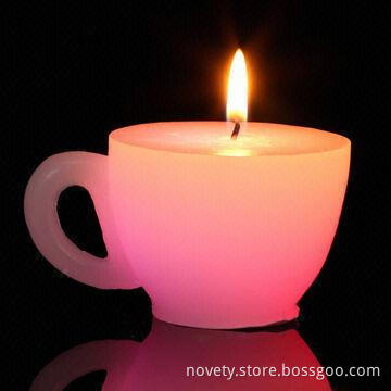Real Smokeless Wax LED Candle, Really Change Colors When Lit
